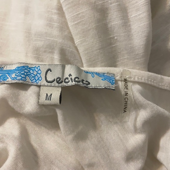 Cecico long lace loose trimmed spaghetti strap cream layering cami - Picture 8 of 8